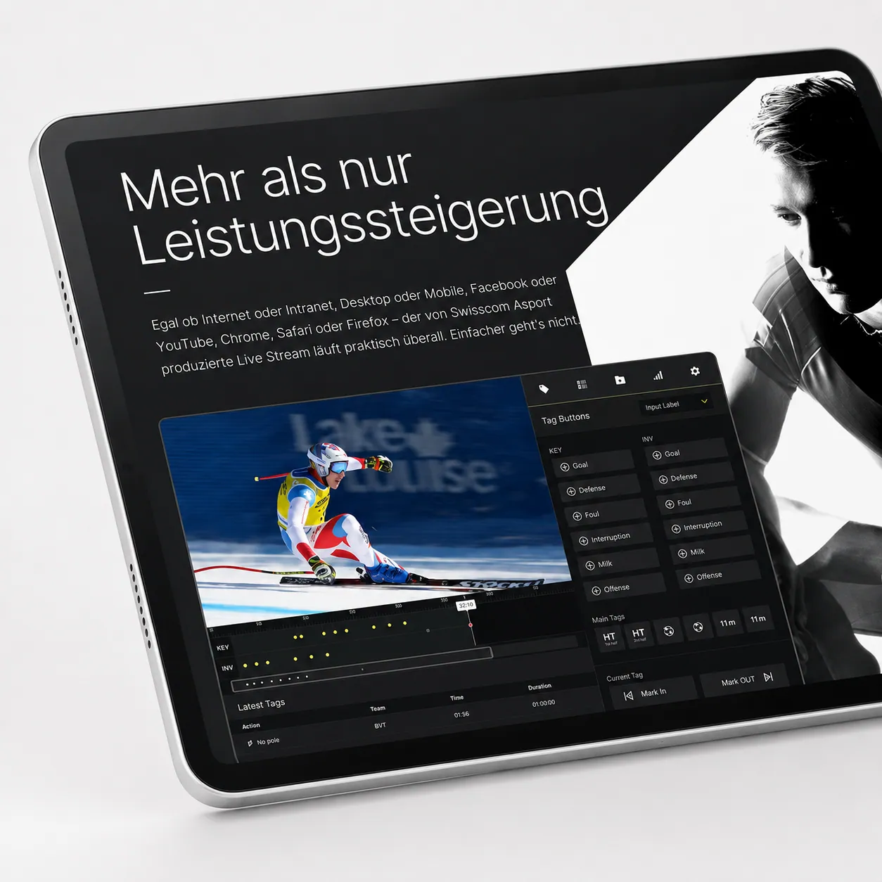 Asport Live-Streaming auf dem Tablet – Mehr als nur Leistungssteigerung